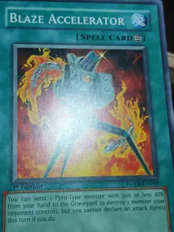 LP Yugioh! Blaze Accelerator FOTB-EN040 1st Edition - Image 2