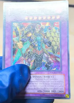 LP YUGIOH GLADIATOR BEAST HERAKLINOS TDGS-ENSE2 SUPER LIMITED ED - Image 3