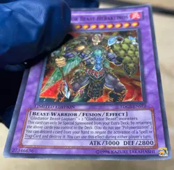 LP YUGIOH GLADIATOR BEAST HERAKLINOS TDGS-ENSE2 SUPER LIMITED ED - Image 4