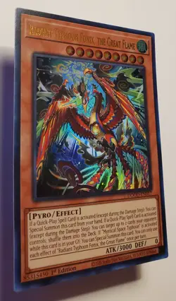 Yu-Gi-Oh! Radiant Typhoon Fonix, the Great Flame Ultra Rare 1st Ed DOOD-EN017 NM - Image 3