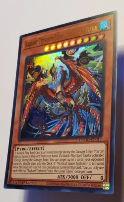 Yu-Gi-Oh! Radiant Typhoon Fonix, the Great Flame Ultra Rare 1st Ed DOOD-EN017 NM - Image 4
