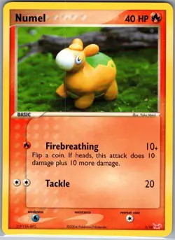 Numel 5/10 Non Holo EX Trainer Kit 1: Latias & Latios - Pokemon Card - NM - Image 1