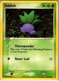 Oddish 68/101 Non Holo Hidden Legends - Pokemon Card - NM - Image 1