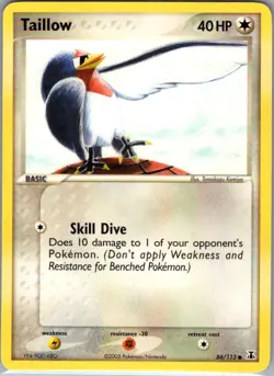 Taillow 86/113 Non Holo Delta Species - Pokemon Card - NM - Image 1
