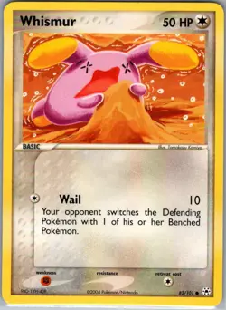 Whismur 82/101 Non Holo Hidden Legends - Pokemon Card - NM - Image 1