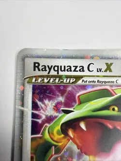Pokemon TCG Rayquaza C LV.X Diamond And Pearl Black Star Promo Card DP47 - Image 5