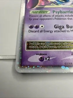 Pokemon TCG Mewtwo LV.X Black Star Promo DP28 Holo Card - Image 3