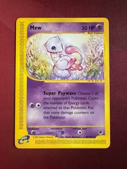 MEW 55/165 Expedition Base Set E-SERIES NON-HOLO rare Pokemon TCG card NM+ - Image 1