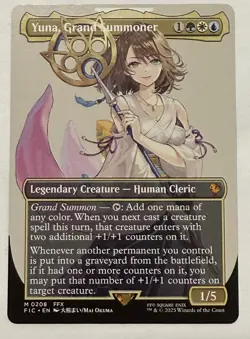 MTG - Final Fantasy - Yuna, Grand Summoner (Borderless - NON - foil) - Image 1