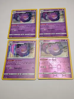 4x Gengar Playset - 085/202 + HOLO BLEED Sword & Shield Base Set Rare Card NM - Image 2
