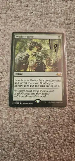 MTG Worldly Tutor Commander Collection: Green Regular - Image 1