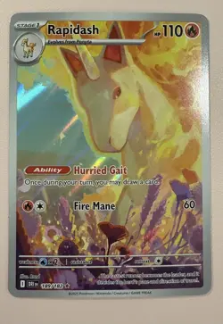 POKEMON TCG Rapidash 189/182 Sv10: Destined Rivals Holo - Image 1
