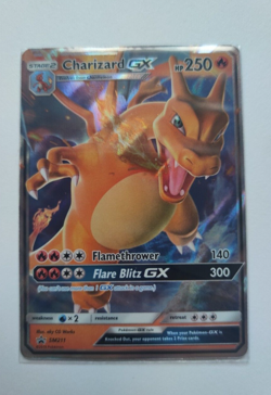 Pokemon Charizard GX SM211 Hidden Fates Raw Near Mint No Shiny Glurak bgs psa - Image 1