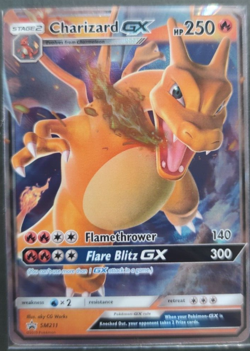 Pokemon Charizard GX SM211 Hidden Fates Raw Near Mint No Shiny Glurak bgs psa - Image 2