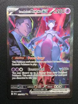 2025 Pokemon S&V Destined Rivals Team Rocket's Mewtwo ex #231 - Image 1