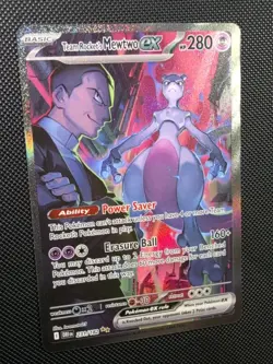 2025 Pokemon S&V Destined Rivals Team Rocket's Mewtwo ex #231 - Image 2