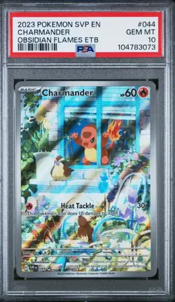 2023 POKEMON SVP EN-SV BLACK STAR PROMO #044 CHARMANDER PSA 10 - Image 1