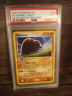 Pokemon Pilowsine 13/109 EX Team Rocket Returns Holo Rare - PSA 9 MINT - Image 1