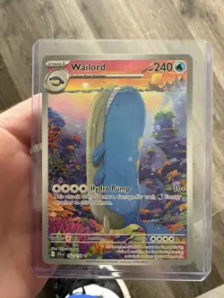 Pokemon Wailord 162/159 SV09 Illustration Rare Holo Stage 1 240 HP Hydro Pump - Image 1