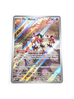 Mr. Mime 179/165 Illustration Rare Full Art Holo POKEMON TCG 151 MEW EN NM/M - Image 2