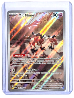 Mr. Mime 179/165 Illustration Rare Full Art Holo POKEMON TCG 151 MEW EN NM/M - Image 4