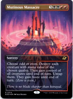 Mutinous Massacre (Borderless) - FOIL - Edge of Eternities - 314 NM - Image 1