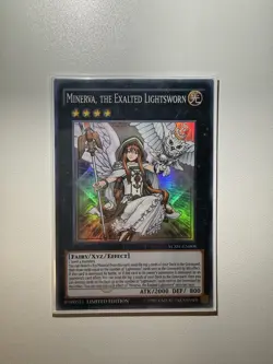 Yu-Gi-Oh Minerva, the Exalted Lightsworn YCSW-EN008 Super Rare Near Mint Prize - Image 1