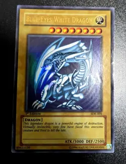 Blue-Eyes White Dragon SDK-001 1st ED Ultra Rare YuGiOh Asian English Holo - Image 1