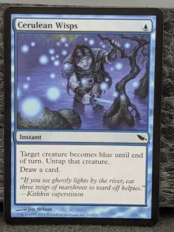 LP - Cerulean Wisps -Shadowmoor - Magic The Gathering Lightly Played MTG English - Image 1