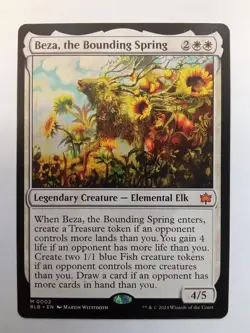 Beza, the Bounding Spring 2 Bloomburrow MTG - Image 1