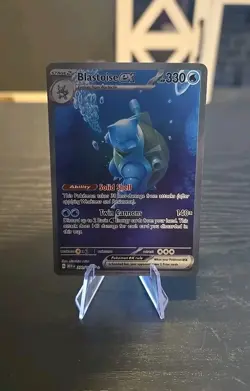 Pokemon Blastoise Ex 200/165 Scarlet & Violet 151 Holo Special Illustration NM - Image 1