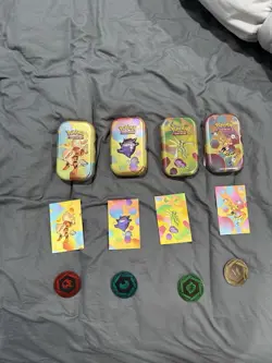 *EMPTY* Pokemon 151 Mini Tin Set - Including ART and COINS. NO PACKS! - Image 1