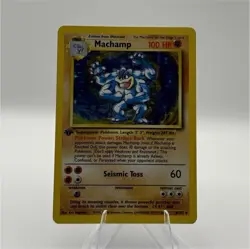 Pokemon Machamp Deck Exclusives 008/102 Holo Rare 1st Edition 100 HP 1999 - Image 1