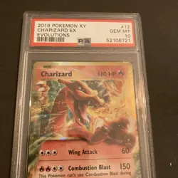 Charizard PSA 10 GEM MINT EX Evolutions Pokemon #12/108 2016 XY Rare Holo - Image 2