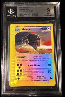 Crystal Golem 148/144 Skyridge Reverse Holo BGS 9 PSA 9 Pokemon 2003 - Image 1