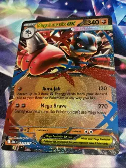 Pokemon TCG Mega Lucario ex 113/217 Double Rare Ascended Heroes NM/M - Image 2