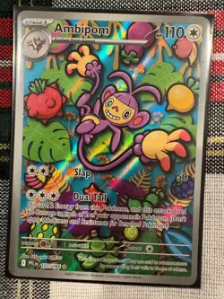 Pokemon TCG Mega Evolution Phantasmal Flames - Ambipom 107/094 Illustration Rare - Image 1