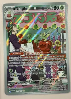 POKEMON TCG Dipplin 170/167 Sv06: Twilight Masquerade Holo - Image 1