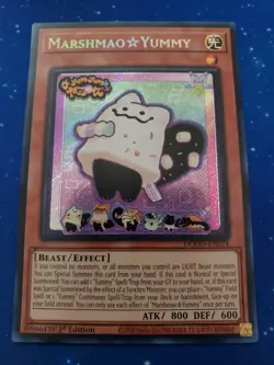 Yugioh - Marshmao Yummy DOOD-EN024 1st Edition Secret Rare - Image 1