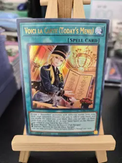 Voici La Carte (Today's Menu) WISU-EN036 Wild Survivors 1st Edition Yugioh! NM - Image 1