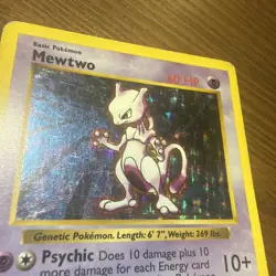 Pokemon Mewtwo Holo Rare Shadowless Card Base Set 1999 WOTC 10/102 *GRADABLE* - Image 3