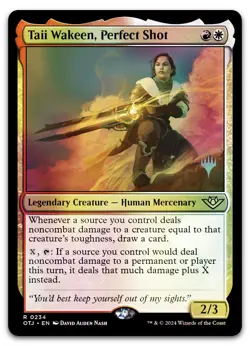 Taii Wakeen, Perfect Shot #234 (Foil) (NM) Thunder Junction PPOTJ Magic MTG - Image 1