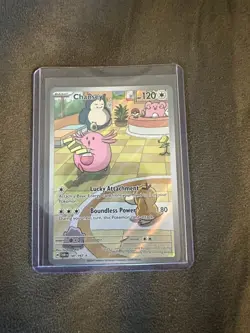 Pokemon TCG Chansey 187/167 Twilight Masquerade SV06 Illustration Rare IR NM - Image 1
