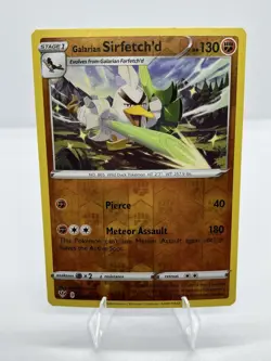 Galarian Sirfetch'd 098/189 Pokemon Swsh03: Darkness Ablaze Reverse Holo (NM) - Image 1