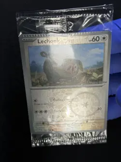 Pokemon Lechonk #155 Pokemon Center Stamp Promo Sealed CRIMP ERROR! - Image 5