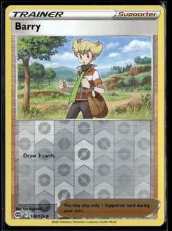 Pokemon TCG | Brilliant Stars | Barry | Reverse Holo | 130/172 | LP - Image 1