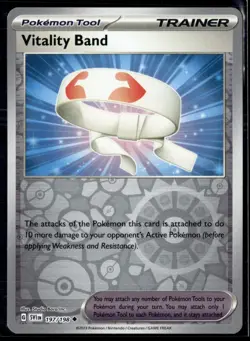 Pokemon TCG | Scarlet & Violet | Vitality Band | Reverse Holo| 197/198 | LP - Image 1