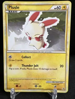 Plusle 36/95 HS Unleashed Pokemon Card 2010 - Image 1