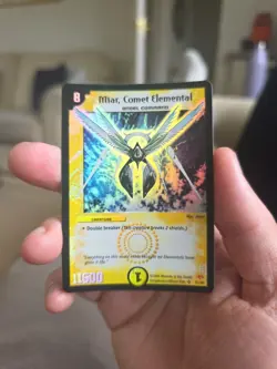 Miar Comet Elemental S1/S5 Duel Masters TCG Holo Card Super Rare WOTC 2004 - Image 1