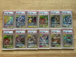 Pokemon PSA Graded Lot of 22 PSA Slabs with One Gengar & Mimikyu GX #186 NM Card - Image 1